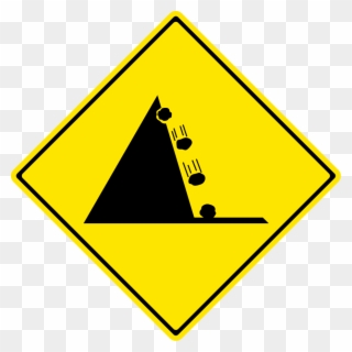 Fear Of Falling Rocks - Wind Safety Sign Clipart