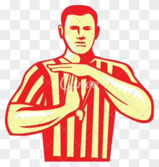 Basketball Referee Png - Technical Foul Hand Signal In Basketball Clipart