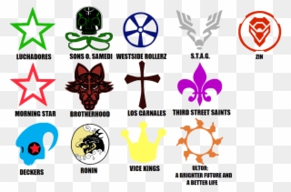 Saints Row, Gang Tags By Theshadowvocaloidfan - Saints Row Gang Symbols Clipart