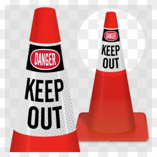 Danger Keep Out Cone Collar Clipart