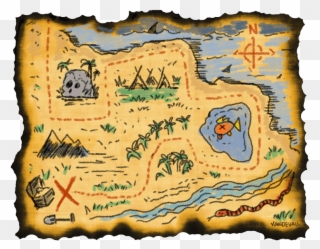 Draw A Adventure Map Clipart