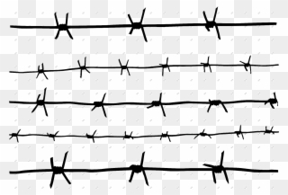 Barbwire - Barbed Wire Fence Png Clipart