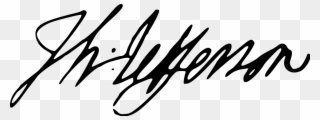 Thomas Jefferson's Signature - Thomas Jefferson Signature Clipart