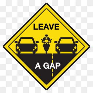 Motorcycle Road Signs - Lane Splitting Clipart