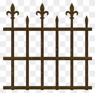 Old Fence Png - Old Metal Fence Png Clipart