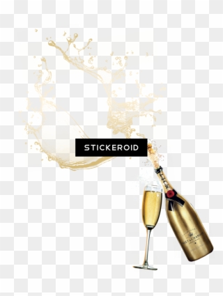 Champagne Popping Drink - Champagne Clipart