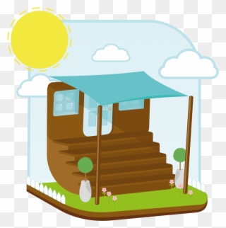 Porch Sail Shade - Porch Clipart