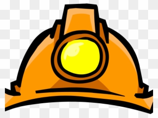 Helmet Clipart Miner - Hard Hat Club Penguin - Png Download