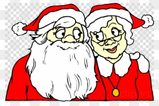 Mr And Mrs Claus Clipart Santa Claus Mrs - Mrs Claus Clip Art - Png Download