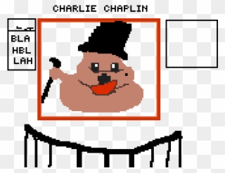 Charlie Chaplin In Pooph Form - Cartoon Clipart