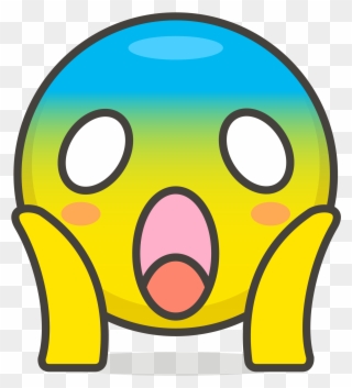 Open - Emojis Fear Clipart