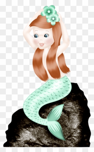 Mermaids Belle, Mermaids, Nymphs, Elves, Sirens, Princess - The Little Mermaid Clipart