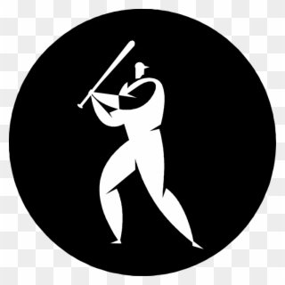 Vector Illustration Of American Pastime Sport Of Baseball - New York Times Logo Circle Clipart