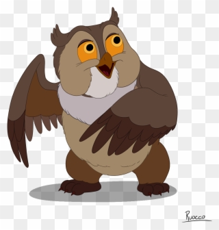 Friend Owl From Bambi - Transparent Owl Bambi Png Clipart