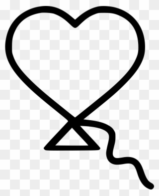 Romantic Valentine Day Kite Kites Heart Comments - Heart Clipart