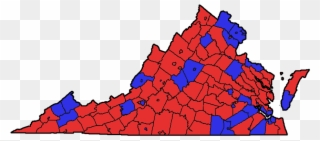 Virginia Voting Map 2018 Clipart