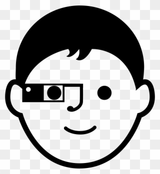 Child Face With Google Glasses Comments - Google Glasses Icon Clipart