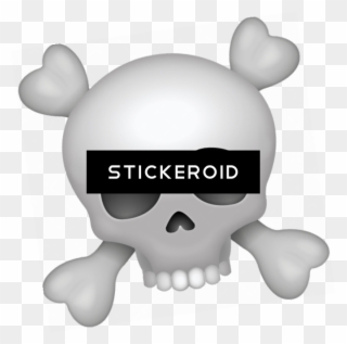 Pirate Skull Emoji - Emoji Clipart