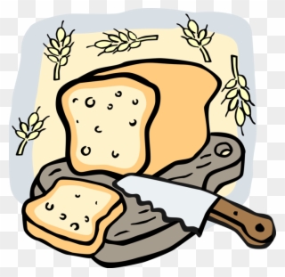 Vector Illustration Of Freshly Baked Loaf Of Wheat - Industrial Revolution Food And Nutrition Clipart
