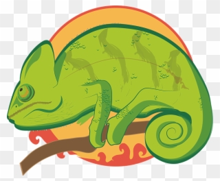 Svg Free Stock Chameleon Clipart Reptile - Chameleons - Png Download