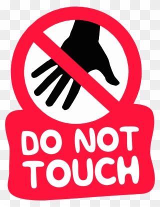 The "do Not Touch" Sticker - Do Not Touch Women Clipart