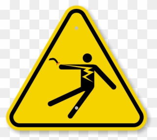 Zoom - Buy - Electric Shock Warning Symbol Clipart