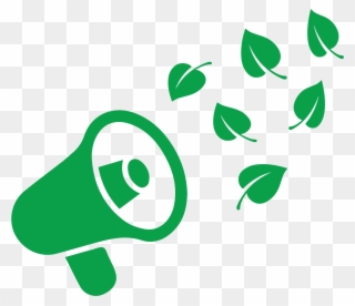 A Megaphone Spreading Leaves - News Clipart