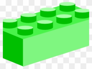 Green Brick Lego Clipart - Png Download