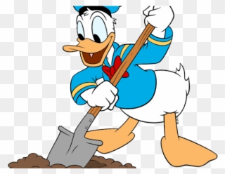 Donald Duck Clipart Donel - Donald Duck Shovel - Png Download