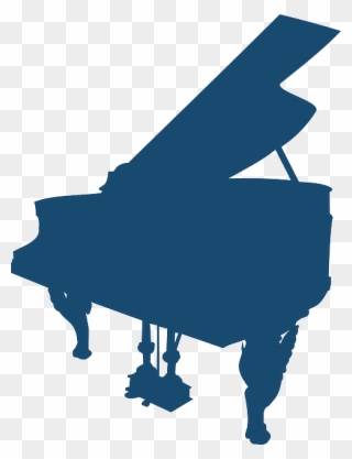 Piano, Grand Piano, Instrument, Music, Silhouette, - Piano Png Black Clipart