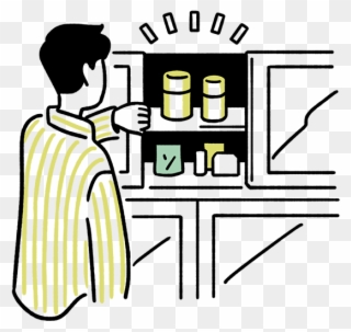 Further, The Distinct Smell Produced By Refrigerators - Refrigerator Clipart