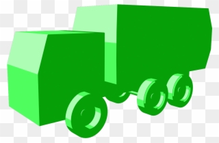 This Truck Below Is Using A Two Tone Cell Shading, - Truck Clipart