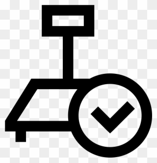 This Appears To Be A Trapezoid On Top Of A Rectangle - Icon Clipart