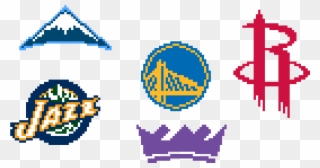Nba Team Logos - Logo In Pixel Art Clipart