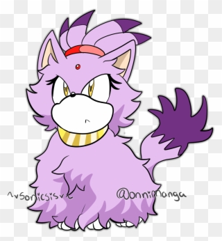 Blaze The Cat Meowing Clipart