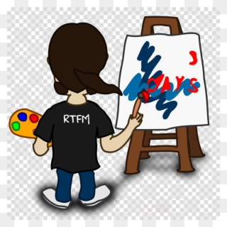 Painter Comic Clipart