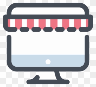 Shopping Icon Free Download - Online Shop Icon Png Clipart