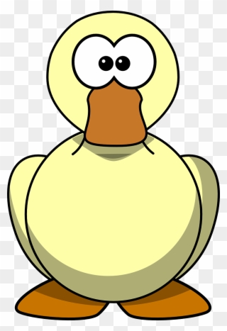 Duck Face Standing Odd Strange Png Image - Cartoon Duck Big Eyes Clipart