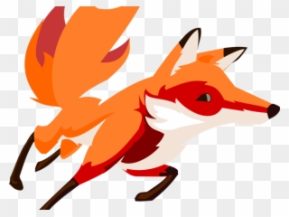 Red Fox Clipart Clip Art - Fox Running Clipart - Png Download