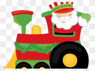 Train Clipart Snowman - Tren De Santa Claus - Png Download