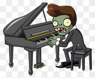 Grand Piano Zombie Hd - Pvz 2 Pianist Zombie Clipart