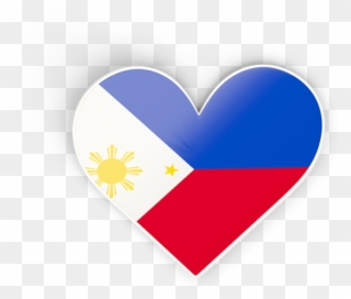 Clip Art Philippines Sticker - Philippine Flag Heart Sticker - Png Download