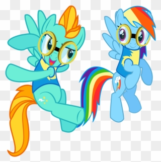 Lightning Clipart Rainbow - Lightning Dust And Rainbow Dash Vector - Png Download