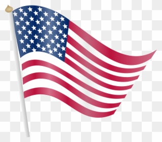 Flying Flags Clipart 4 By Matthew - American Flag Clip Art Transparent - Png Download
