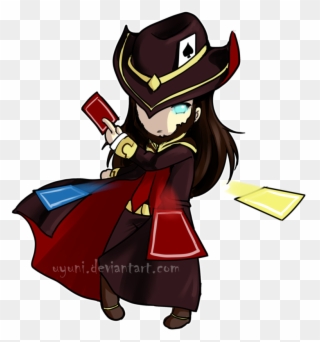 Game Clipart 19 Lol Drawing Twisted Fate Huge Freebie - League Of Legends Chibi Twisted Fate - Png Download