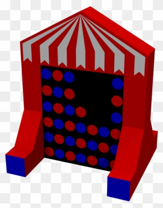Inflatable Noughts & Crosses / Connect 4 Game - Illustration Clipart