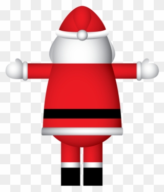 Inflatable Santa Claus Mascot A - Mascot Clipart