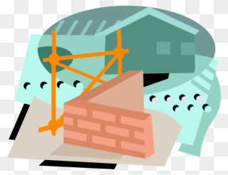 Vector Illustration Of Building Construction Masonry - Company Clipart