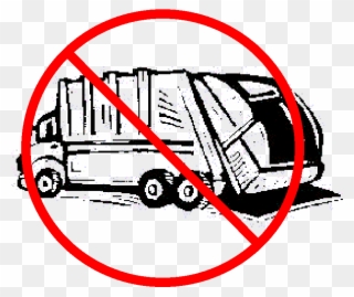 No Garbage Truck Sign Clipart