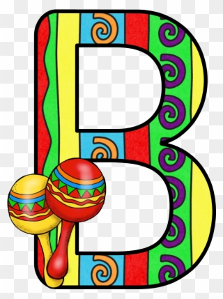 Image Result For Mexican Letter B - Letras Noche Mexicana Clipart